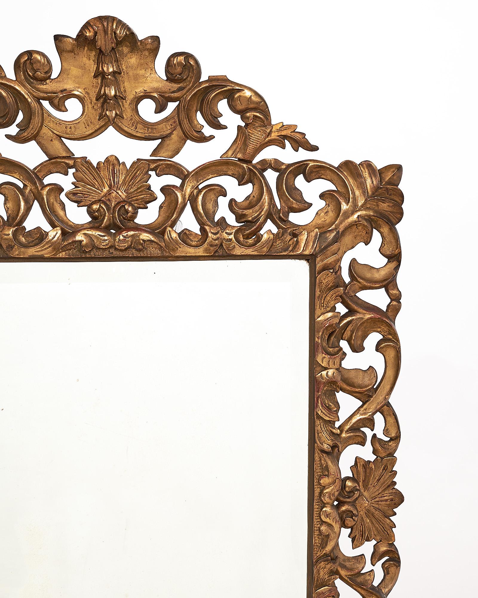 French Antique Gold Leafed Mirror 4