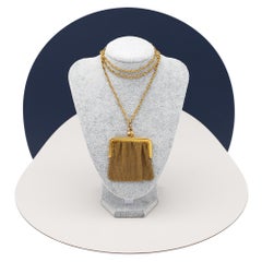 French Antique Gold mesh purse - coin purse in 18 ct yellow gold