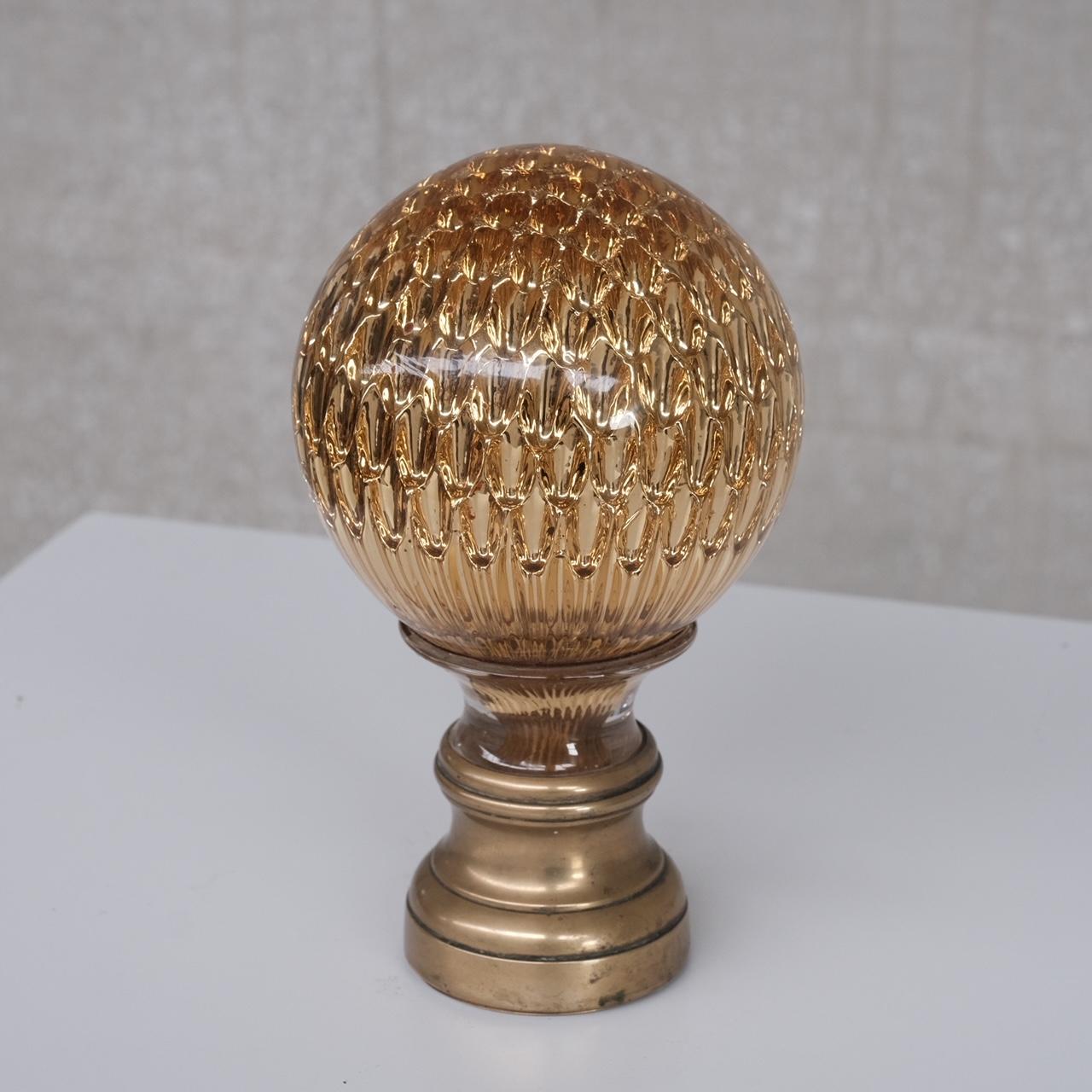 19th Century French Antique Golden Boule D'Escalier