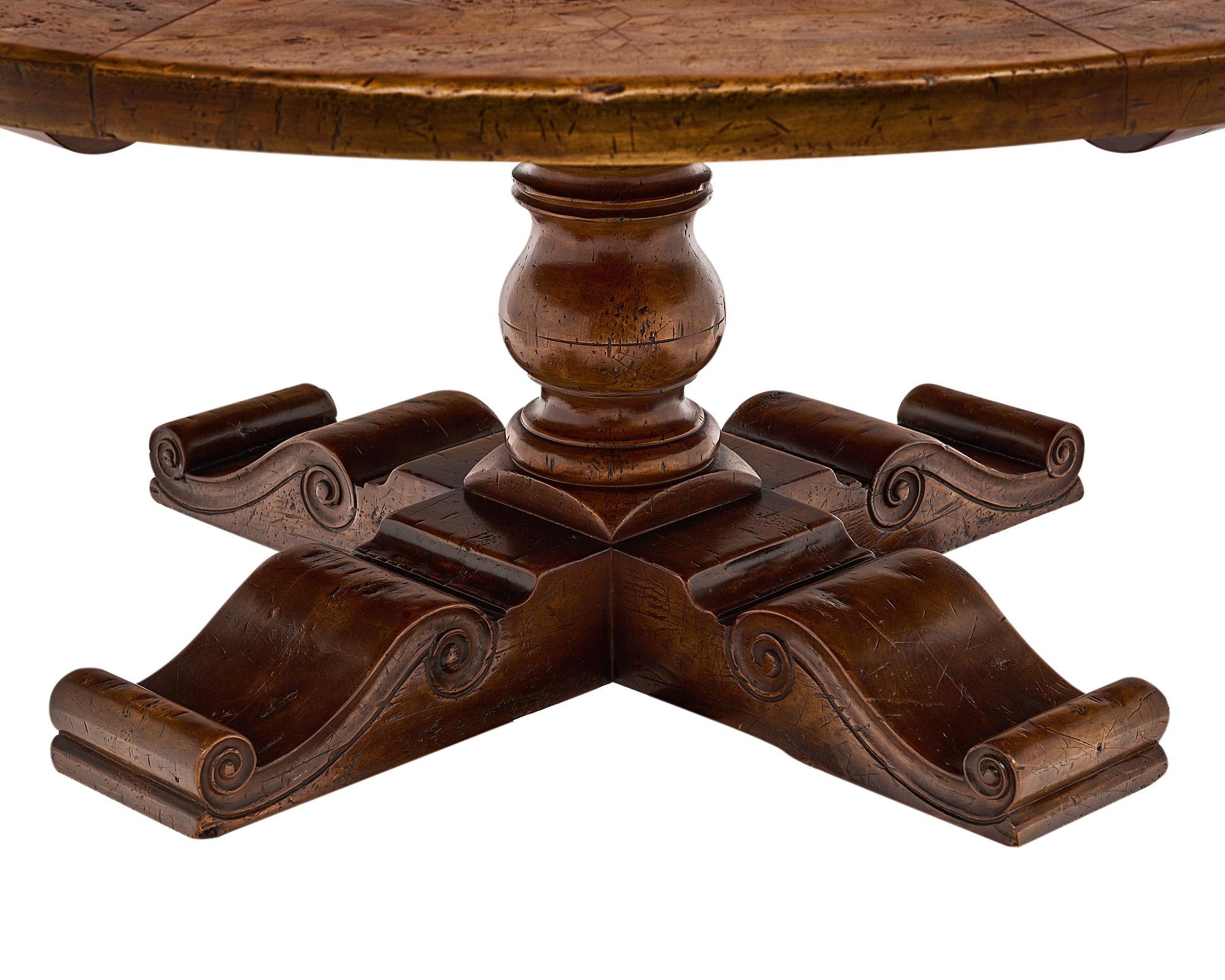 French Antique Grand Walnut Table 1