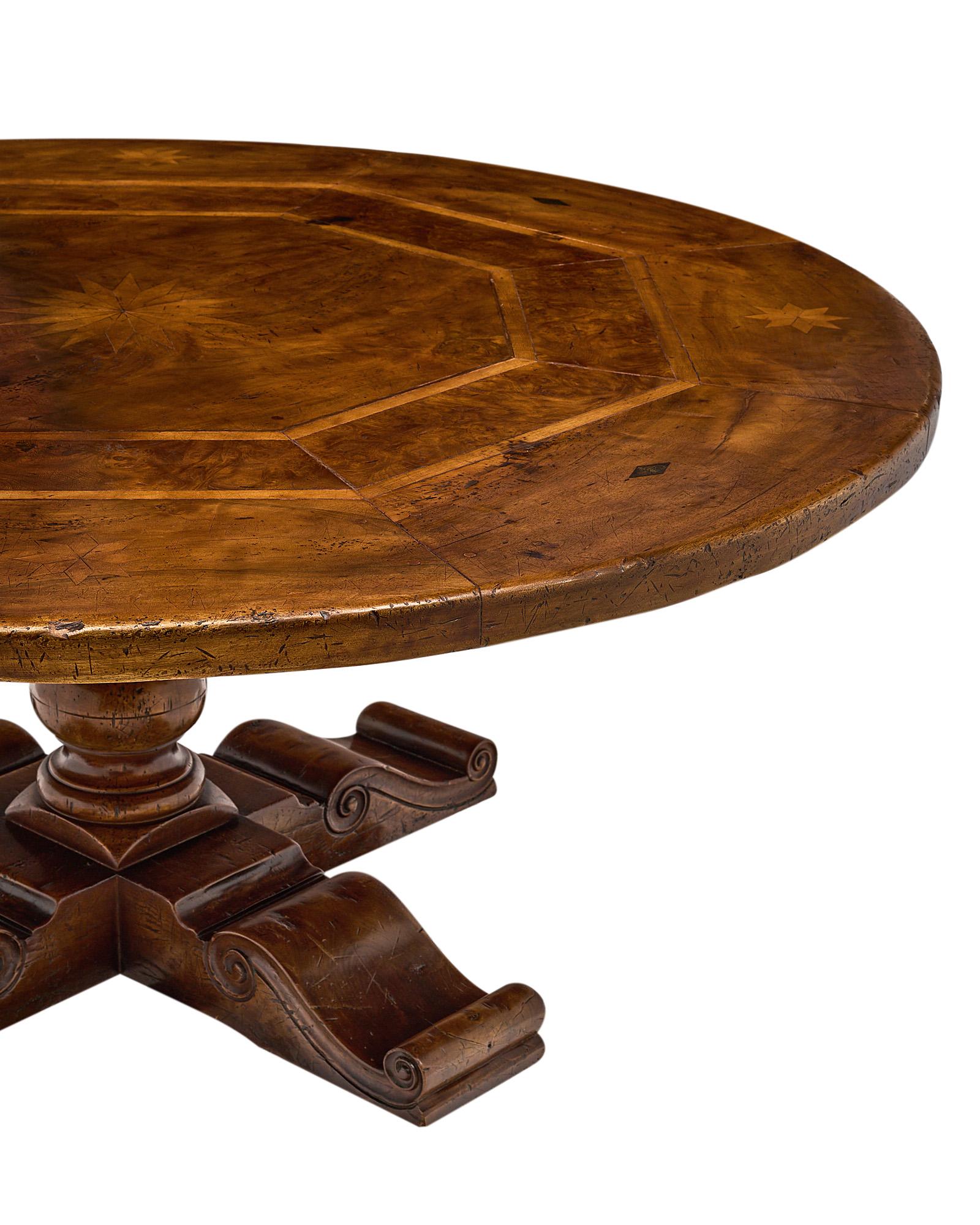 French Antique Grand Walnut Table 4