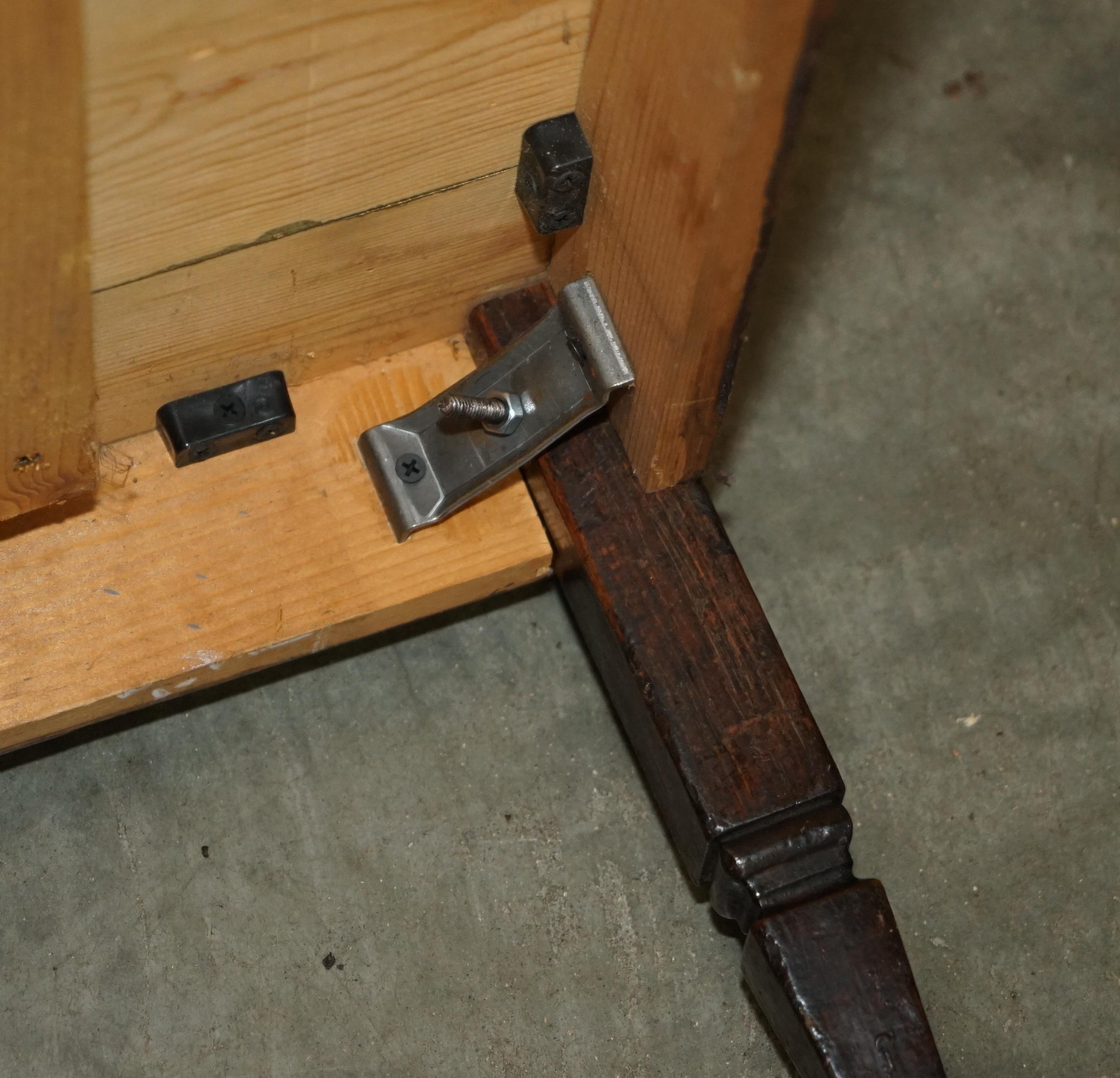 Table FRANÇAIS ANTIQUE PINE VENDANGE WINE TASTING TABLE LOVELY! en vente 3