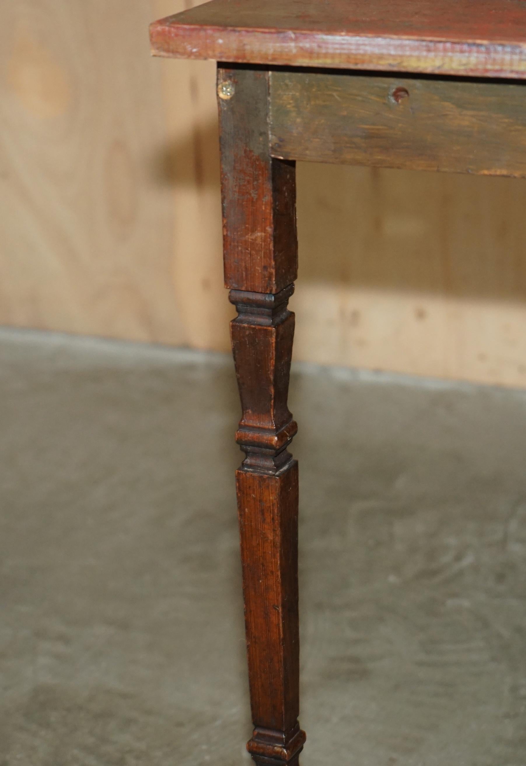 XIXe siècle Table FRANÇAIS ANTIQUE PINE VENDANGE WINE TASTING TABLE LOVELY! en vente