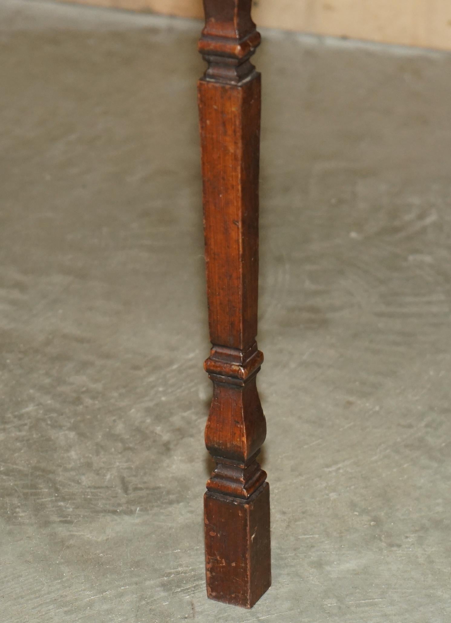 Pin Table FRANÇAIS ANTIQUE PINE VENDANGE WINE TASTING TABLE LOVELY! en vente