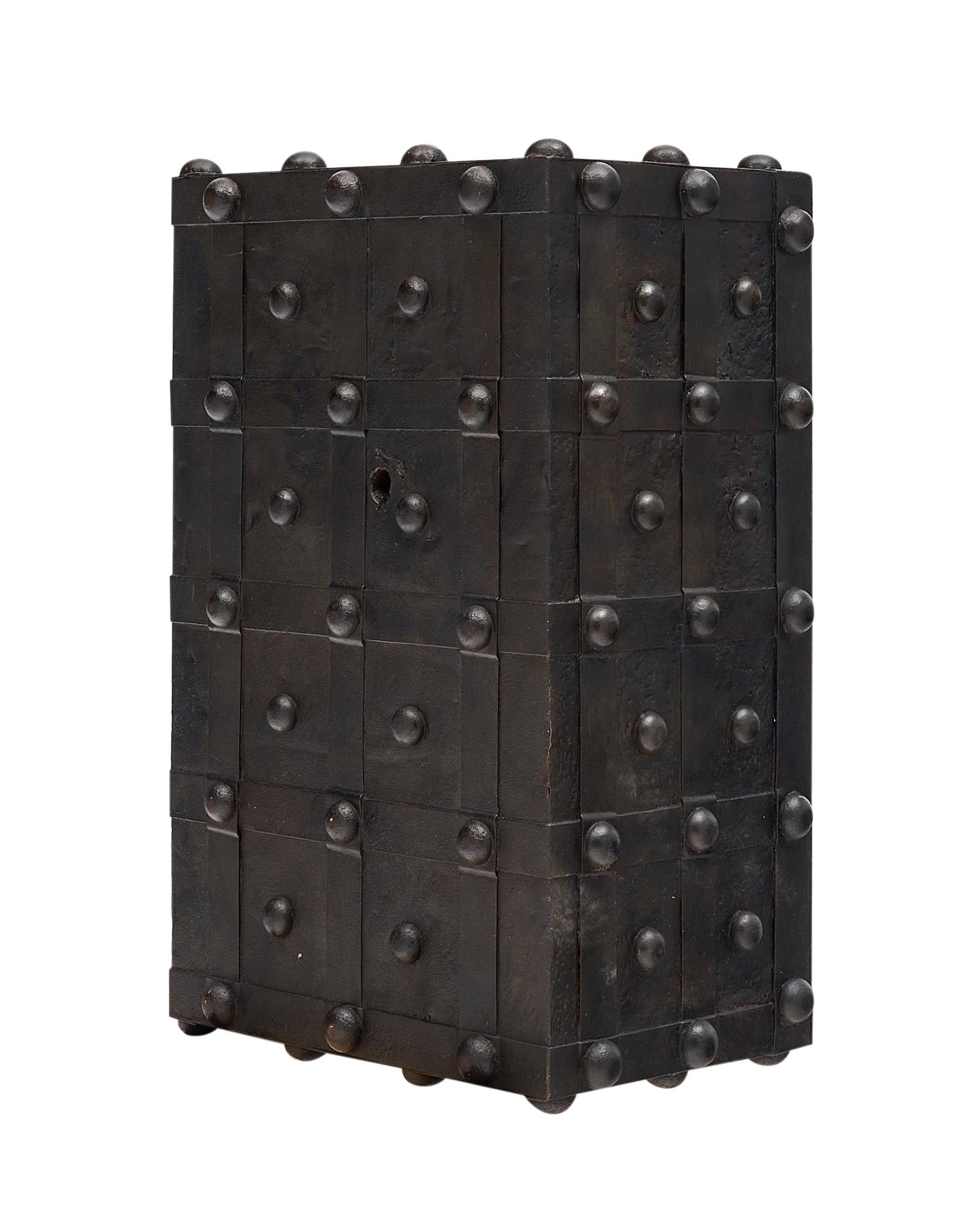 Late 19th Century French Antique Hobnail Safe