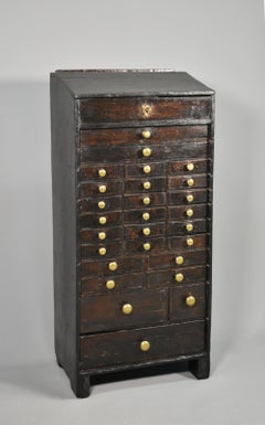 French Antique Horologist's Storage Cabinet
