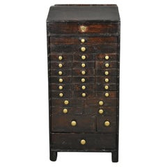 Mobiletto da orologiaio antico francese