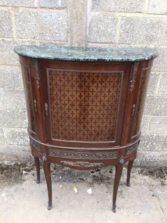 French Antique Inlaid Display/Shop Cupboard, Unusual, Vintage, Louis XV