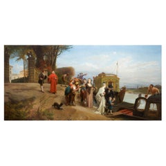 French Antique Landscape Painting