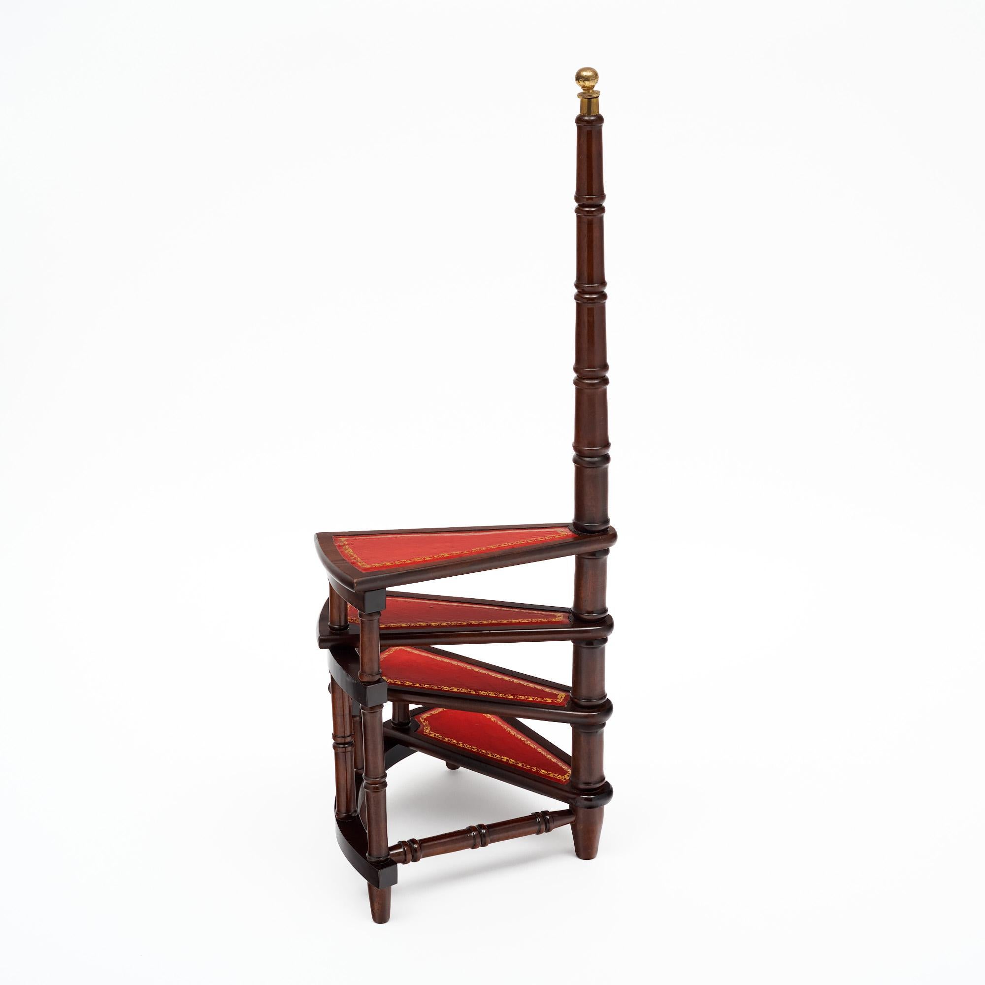 French Antique Library Stairs For Sale 1