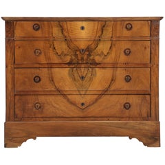 French Antique Louis Philippe Walnut Commode
