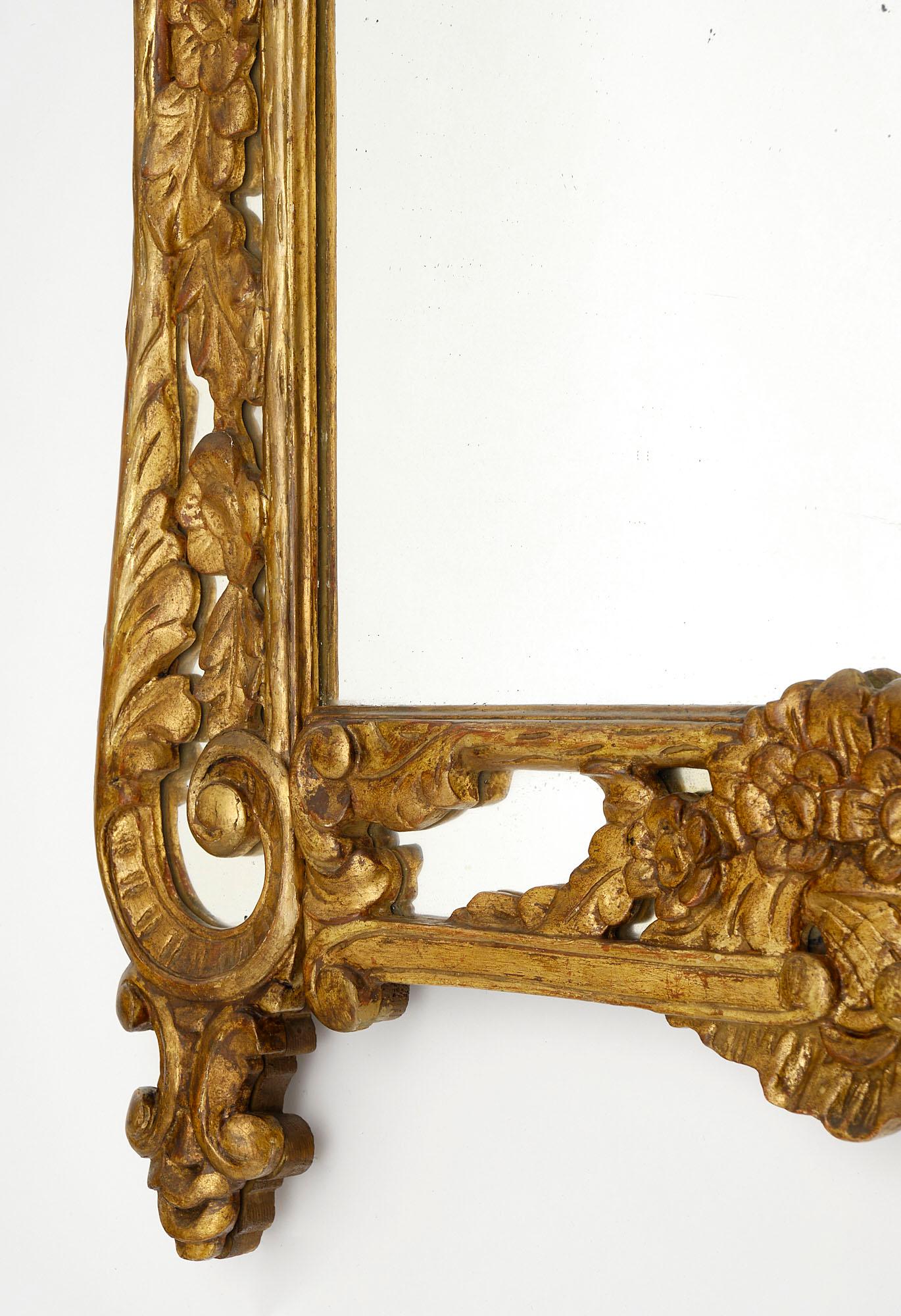 French Antique Louis XIV Style ‘Pareclose’ Mirror In Good Condition In Austin, TX