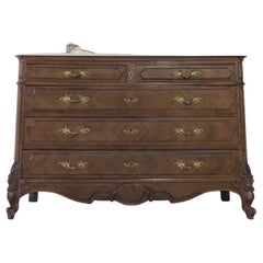 French Antique Louis XV Chest of Drawers Commode with Marble French Antique Louis XV Chest of Drawers Commode with Marble
