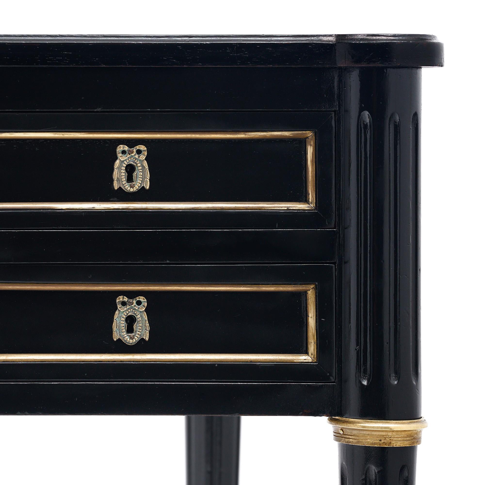 Brass French Antique Louis XVI Desk