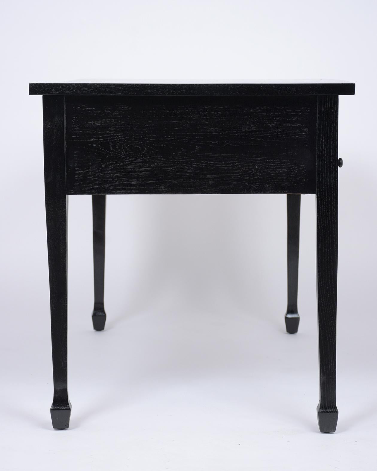 French Antique Louis XVI Ebonized Desk 2