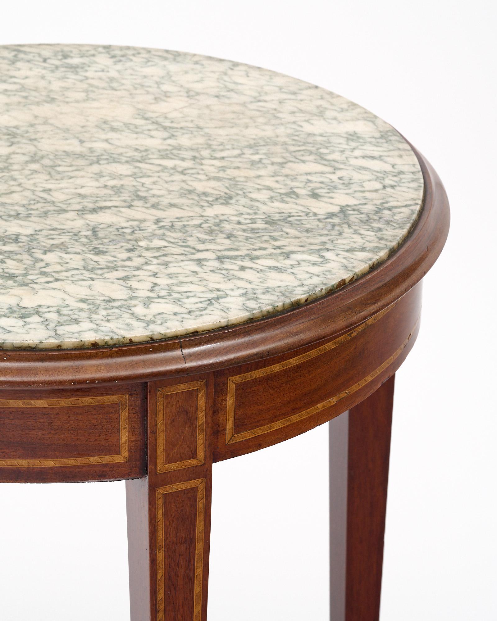 Marble French Antique Louis XVI Gueridon For Sale