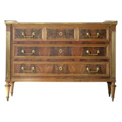 French, Antique Louis XVI Marble Commode / Chest of Drawers