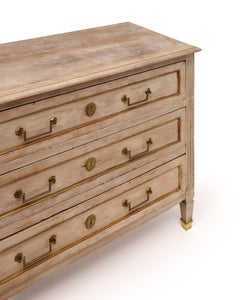 French Antique, Louis XVI Period Chest of Drawers, Painted