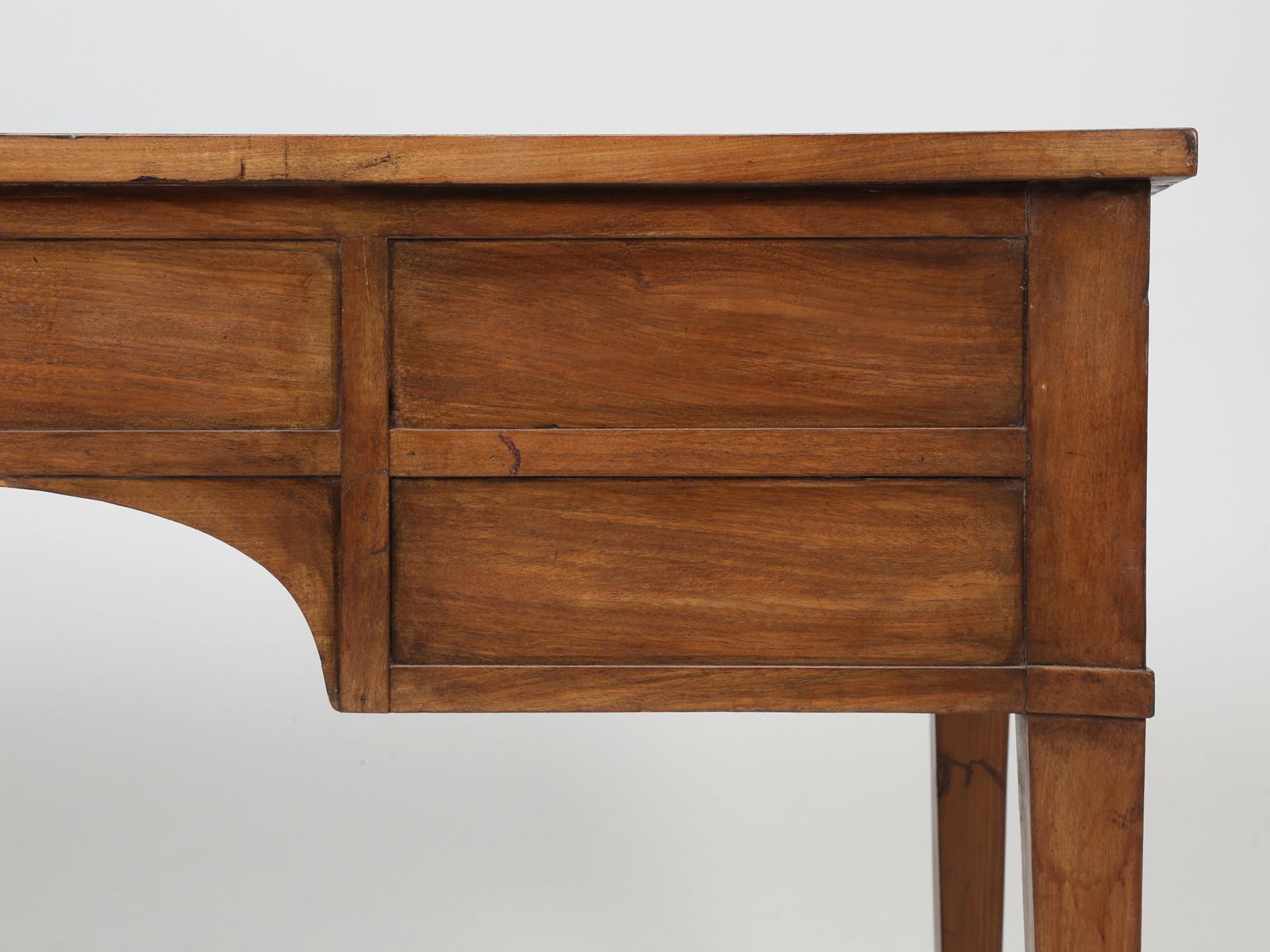 French Antique Mahogany Desk with Great Hand Carved Wood Paw Feet, circa 1880 11