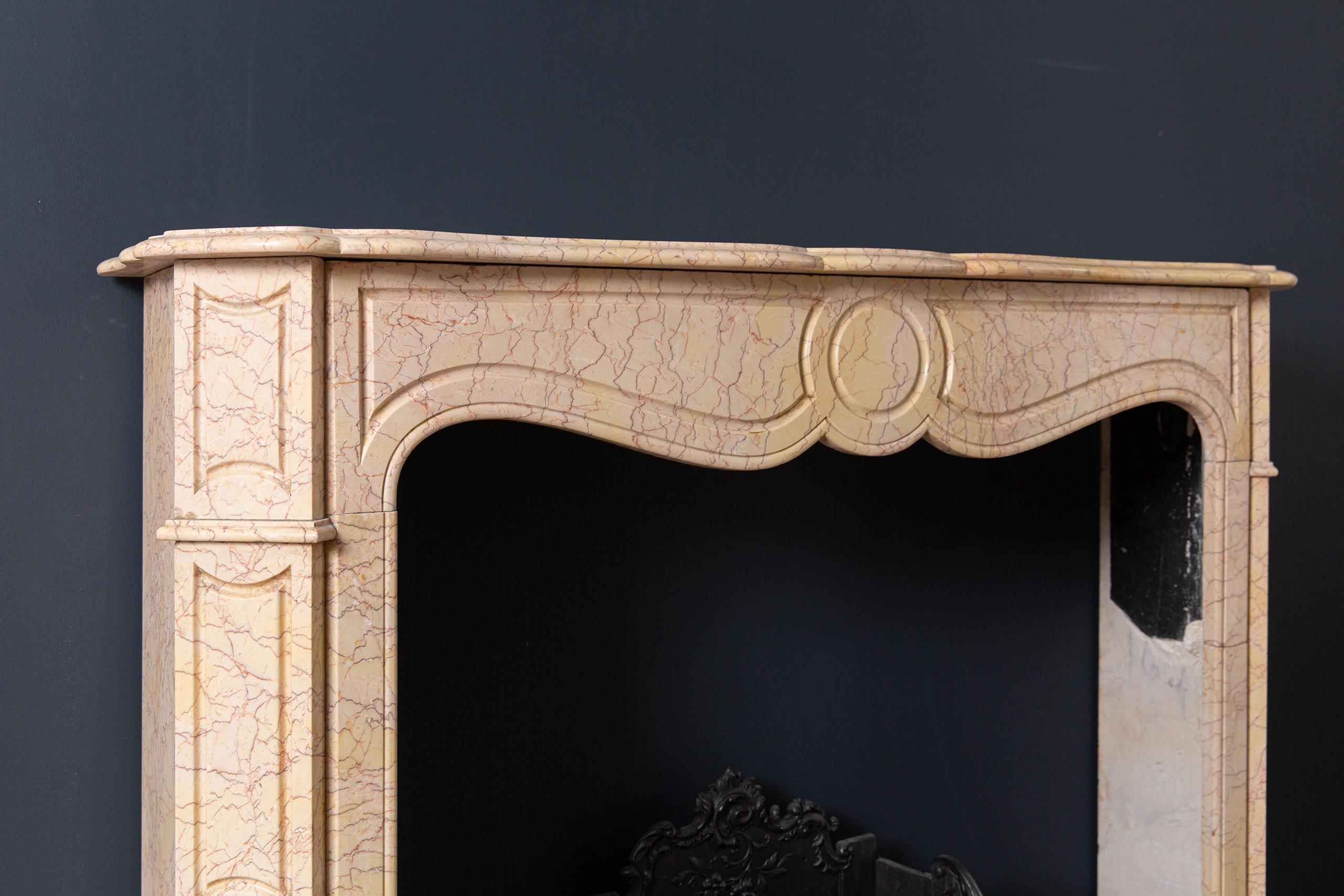 French Antique Marble French Fireplace 8