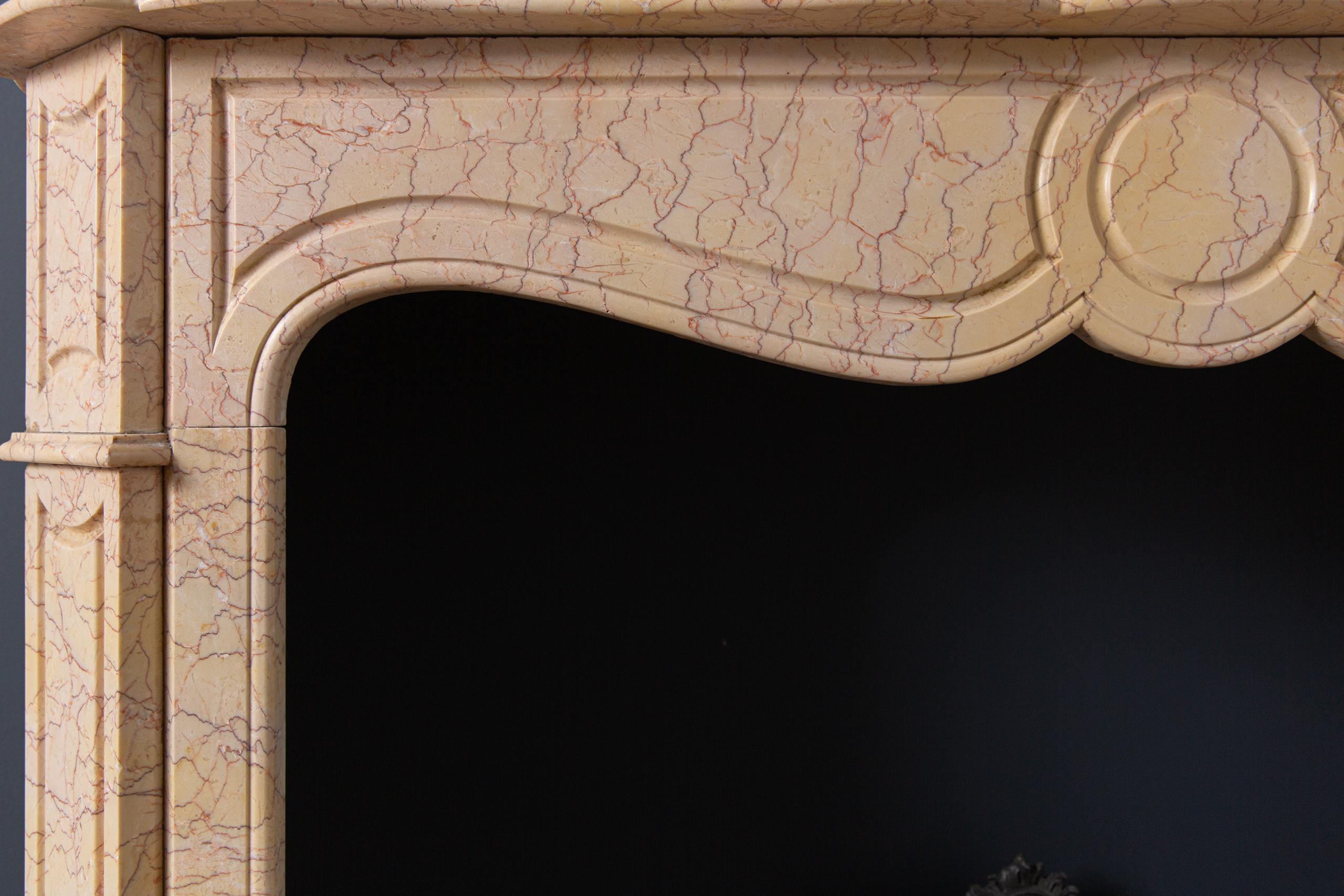 French Antique Marble French Fireplace 9