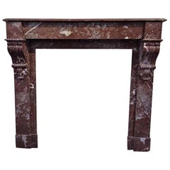 French Antique Marble Mantel