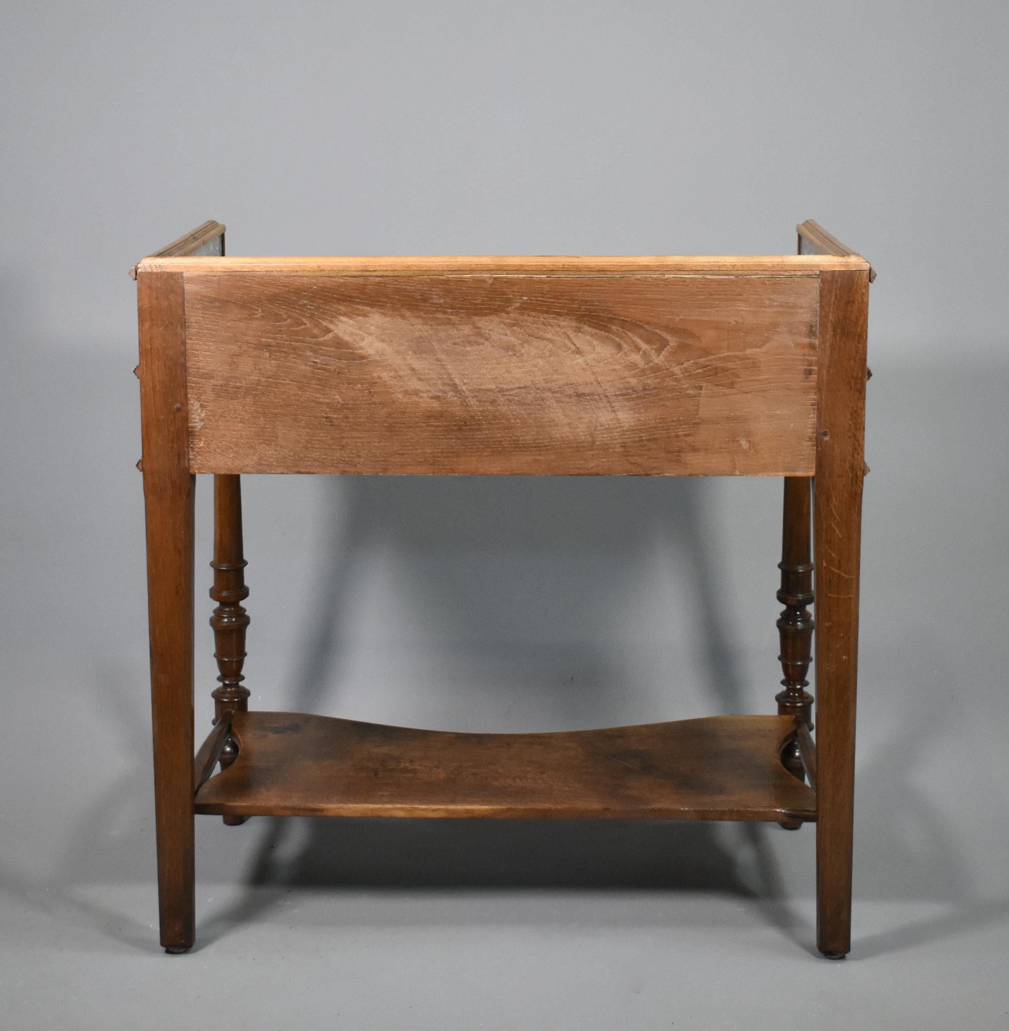 Lavabo Antique French in marmo e Oak in vendita 5