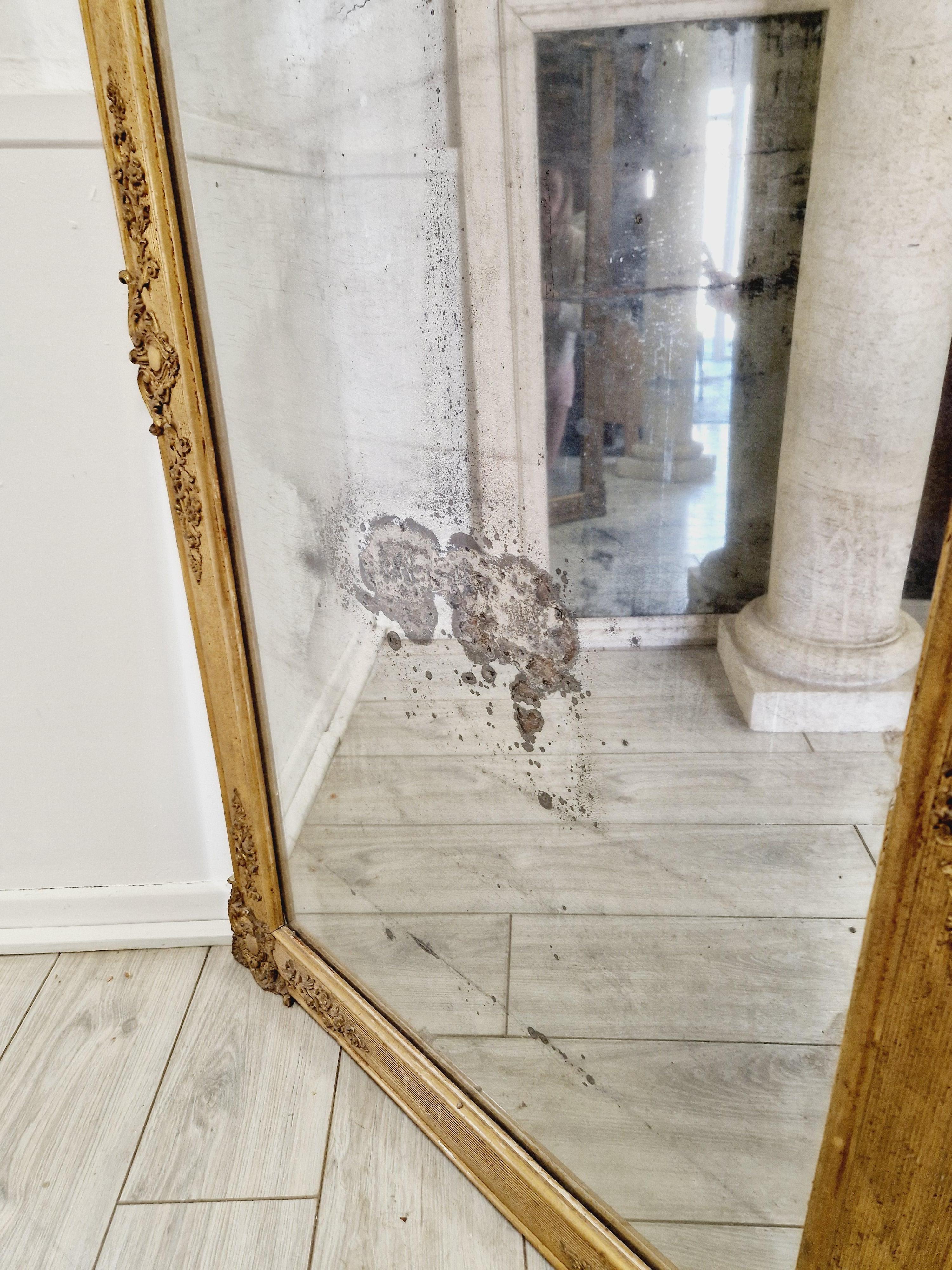 XIX secolo Antique Mirror in stile Regency francese in vendita