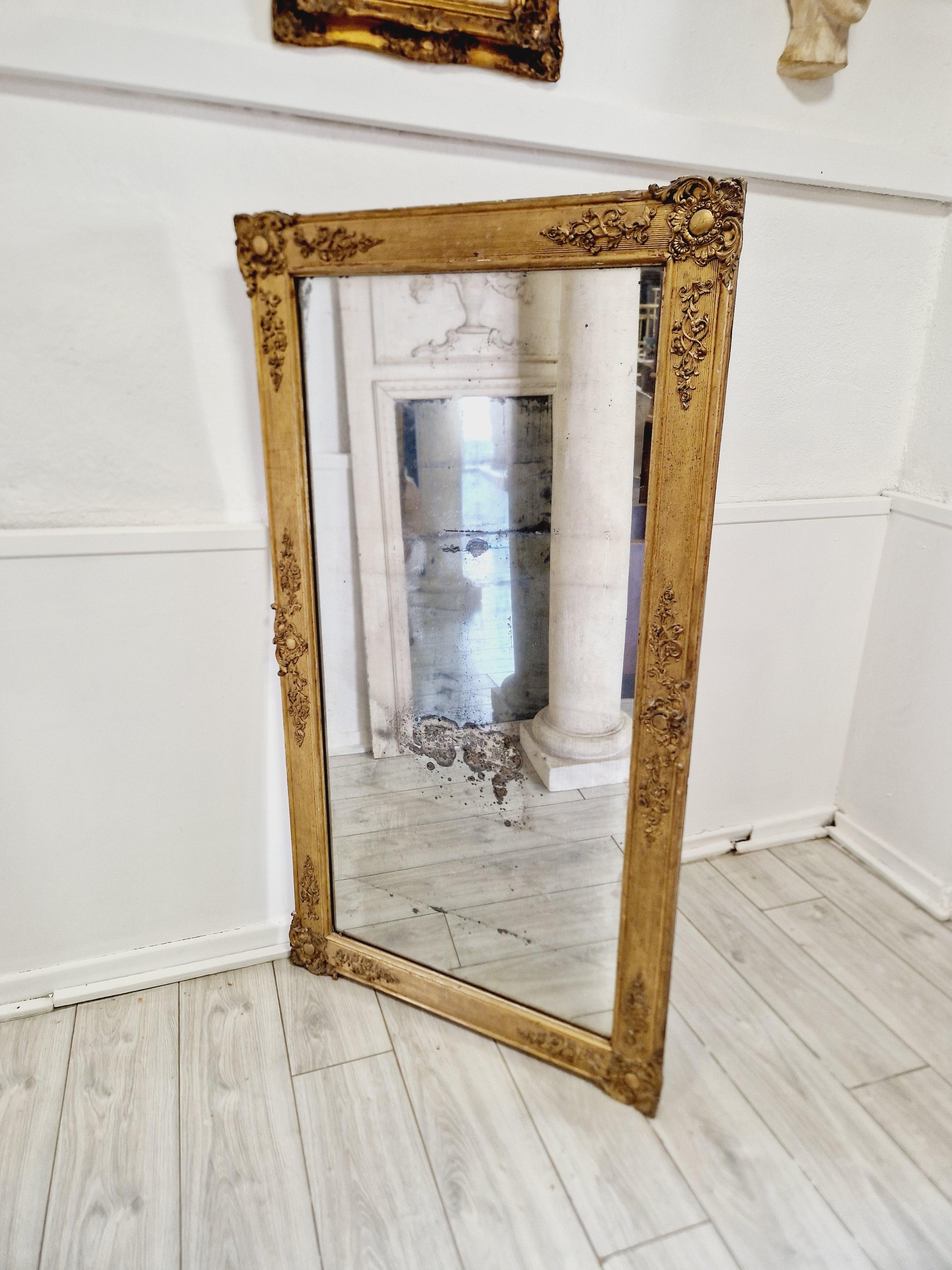 Specchio Antique Mirror in stile Regency francese in vendita