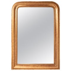 French Antique Mirror with Greek Key Design, circa 1860s