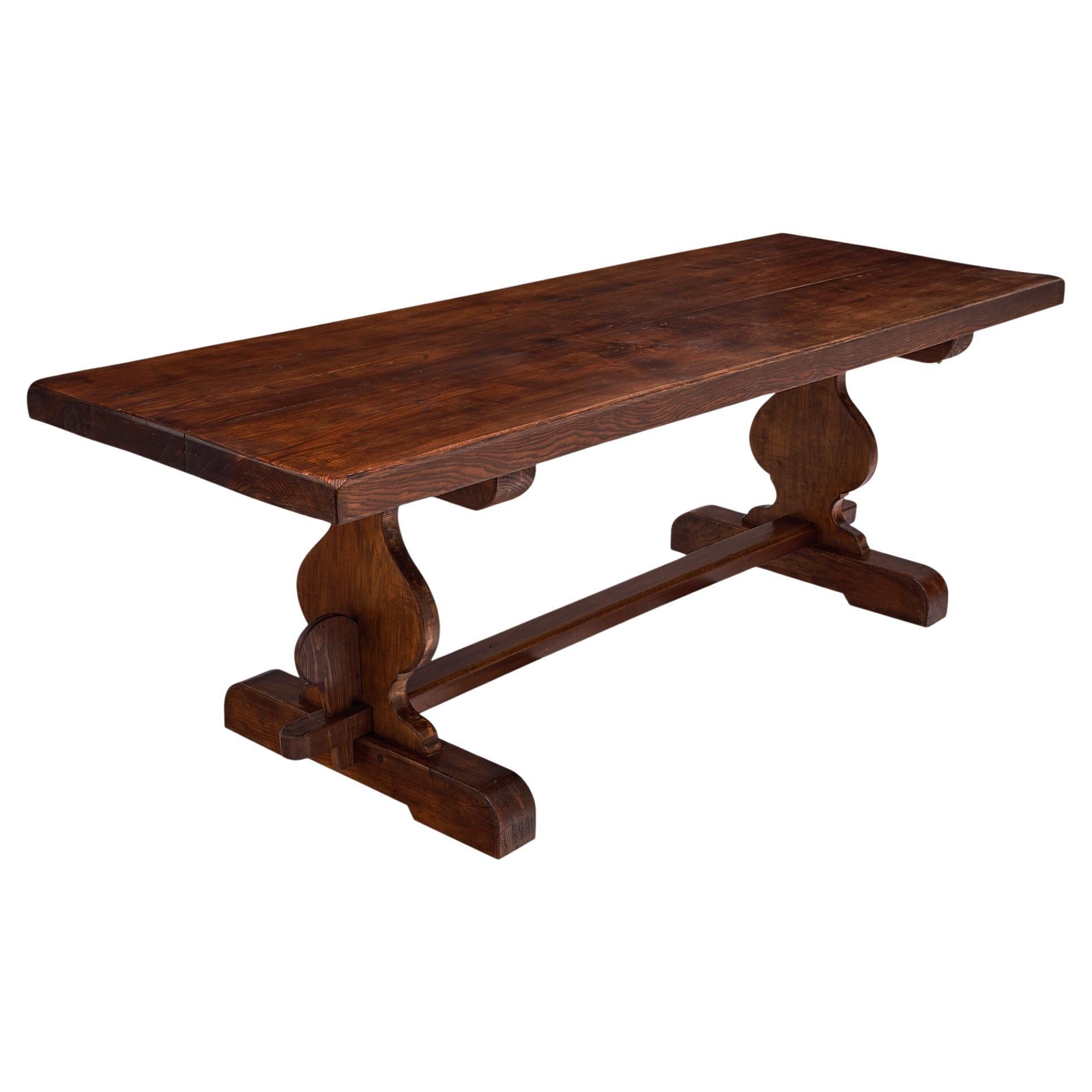 French Antique Monastery Table For Sale