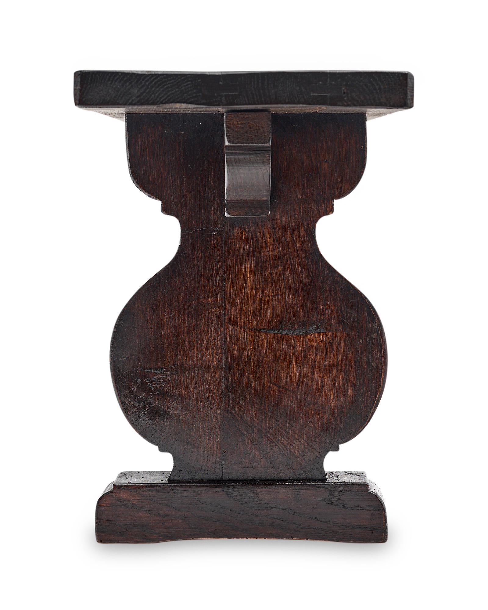 Beech French Antique Monastery Table with Benches
