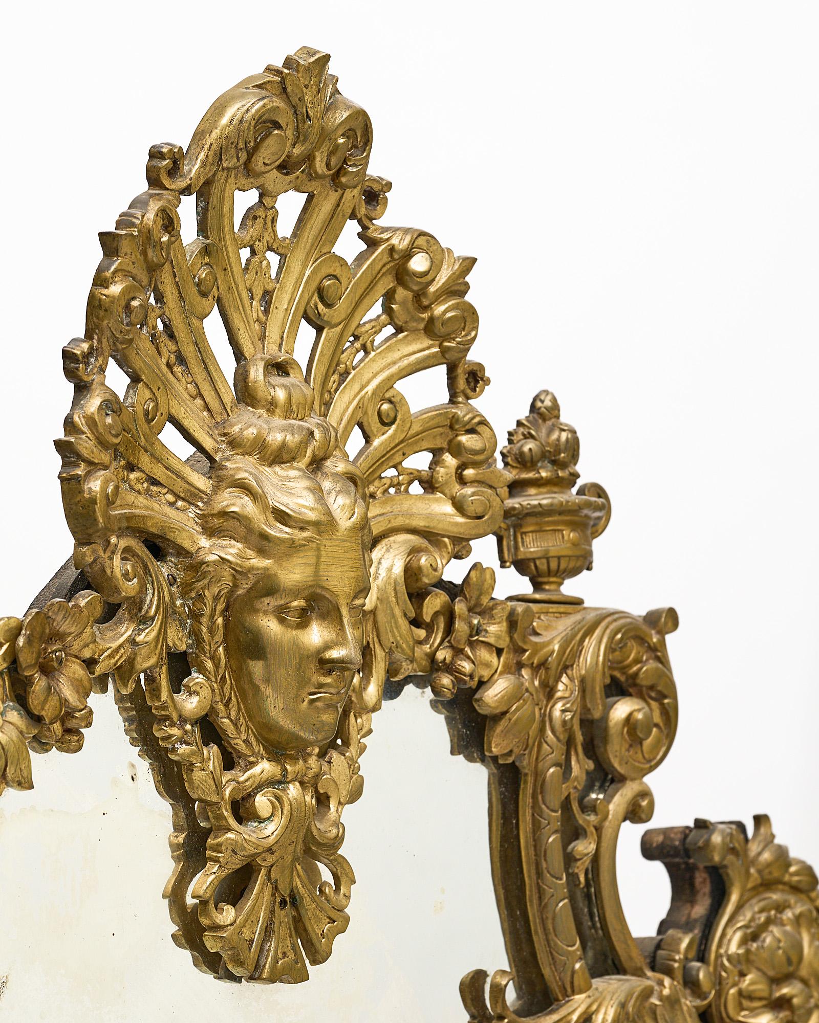 Bronze Miroir français ancien de style Napoléon III en vente