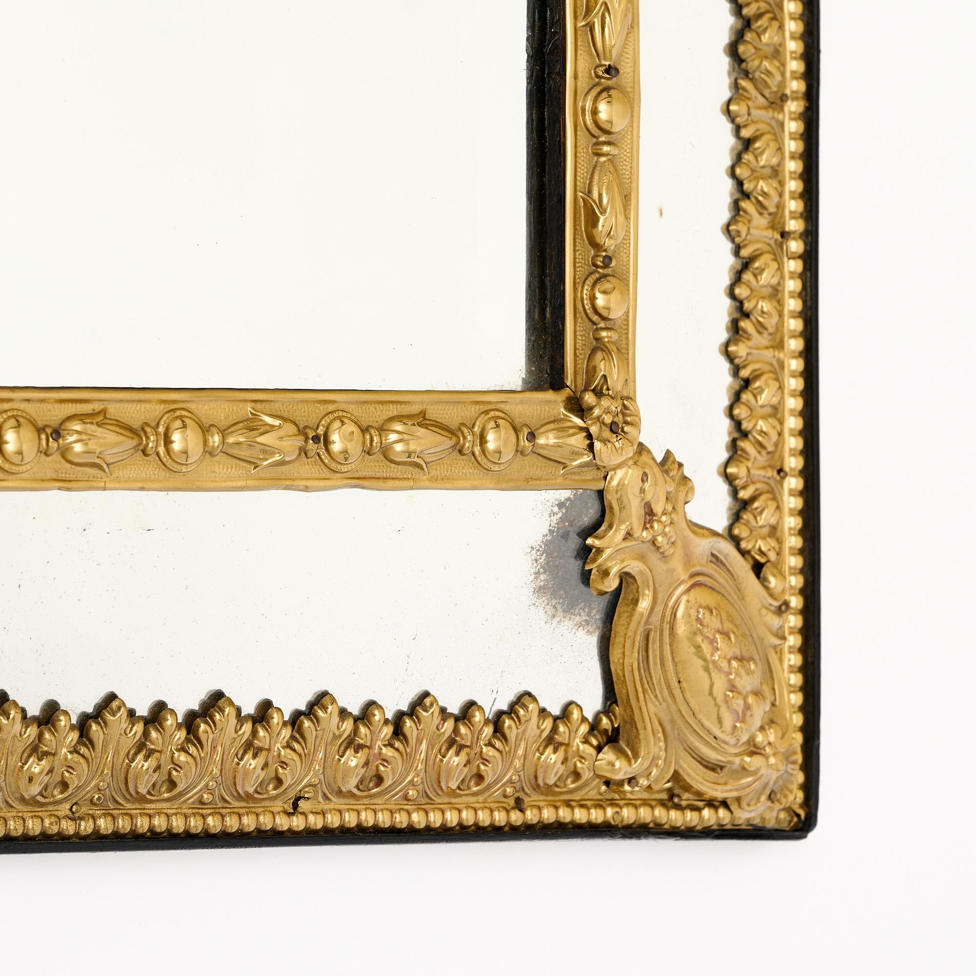 Metallo Antique Mirror francese di Napoleone III in vendita