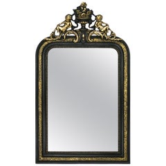 French Antique Napoleon III Style Mirror, 19th Century