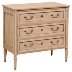 French Antique Neoclassic Style 3-Drawer Commode, Cute Size!