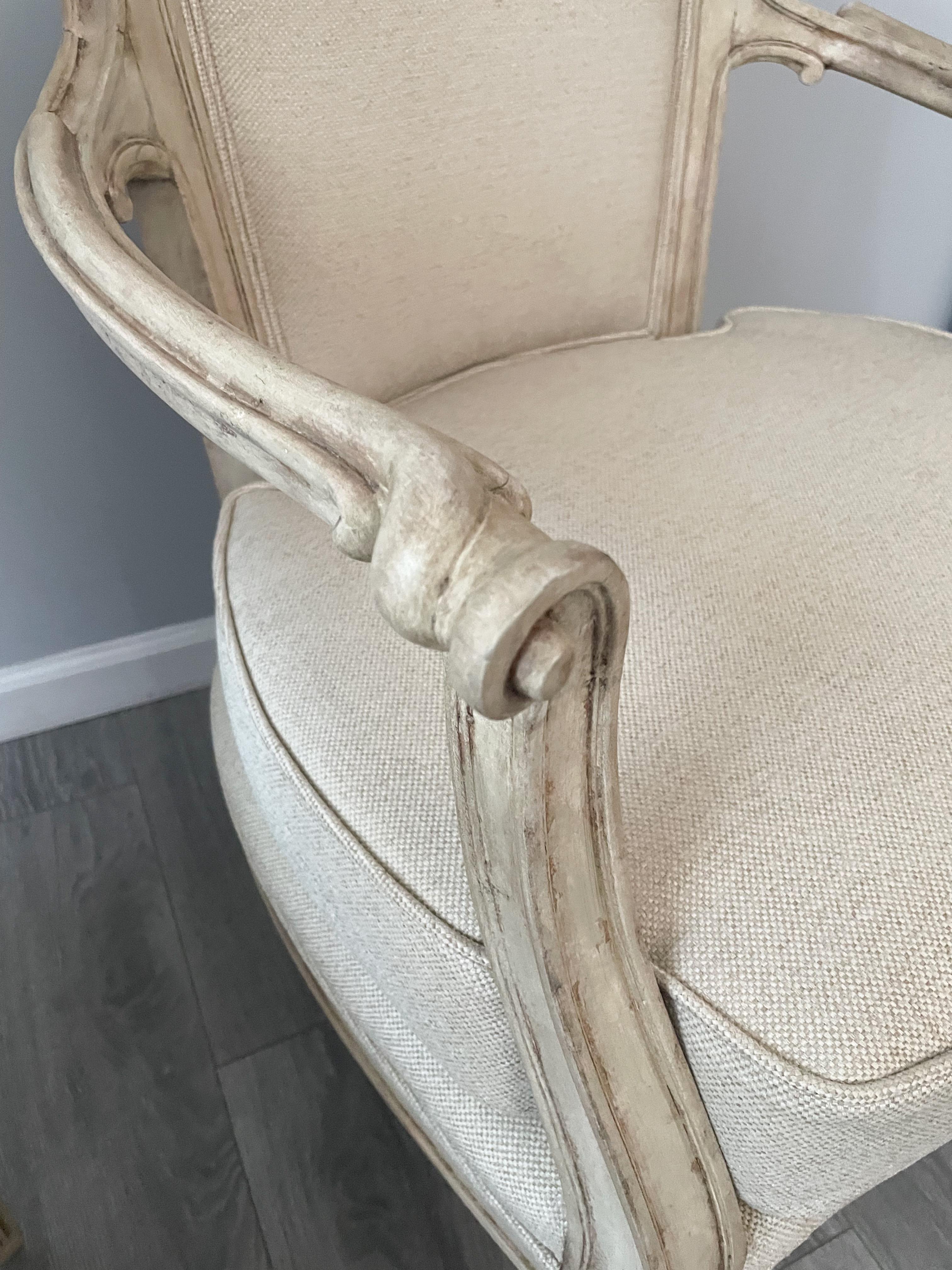 French Antique Neoclassical Armchairs  For Sale 4