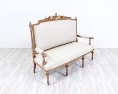 French Antique Neoclassical Settee