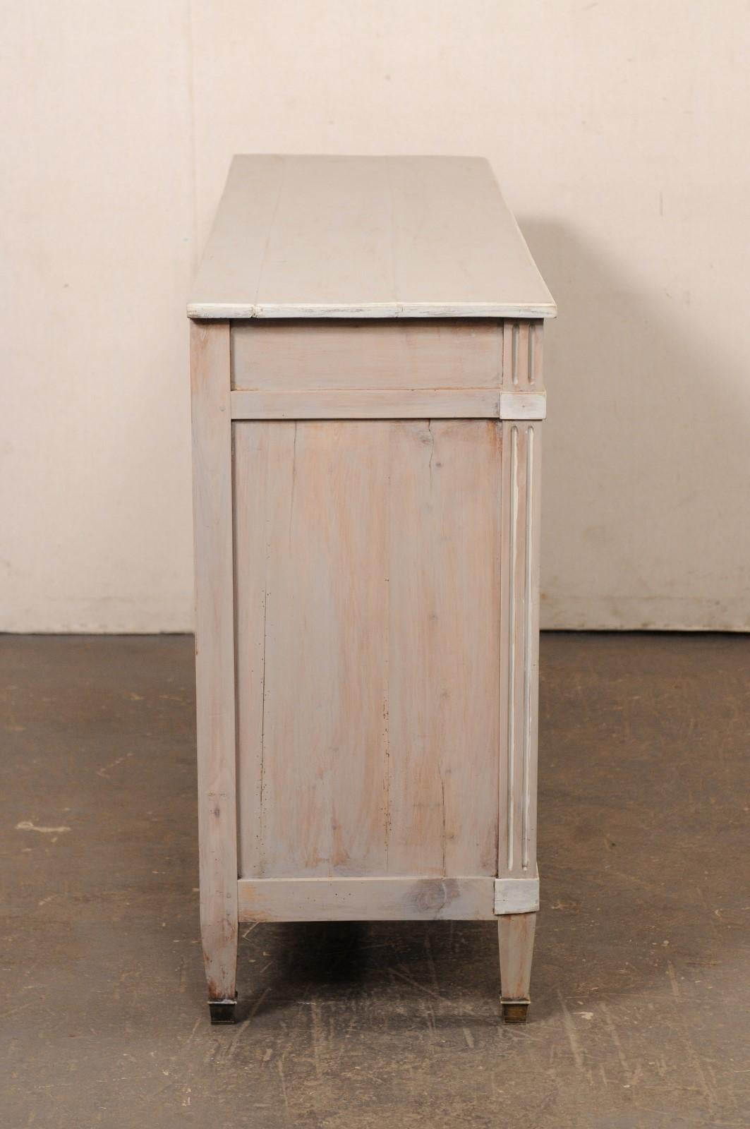 French Antique Neoclassical Style Buffet Cabinet, 5.75 Ft Length For Sale 1