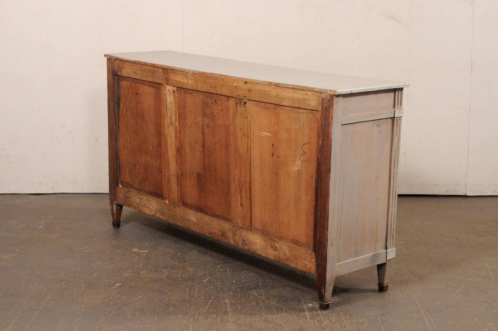 French Antique Neoclassical Style Buffet Cabinet, 5.75 Ft Length For Sale 2
