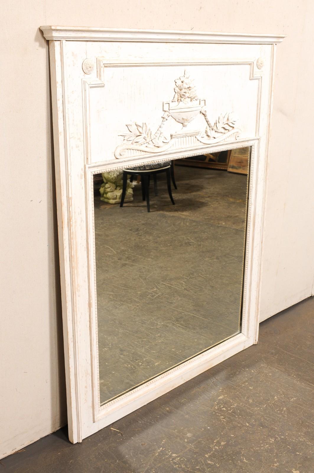 20ième siècle Antique Mirror French Antique Mirror de Trumeau en vente