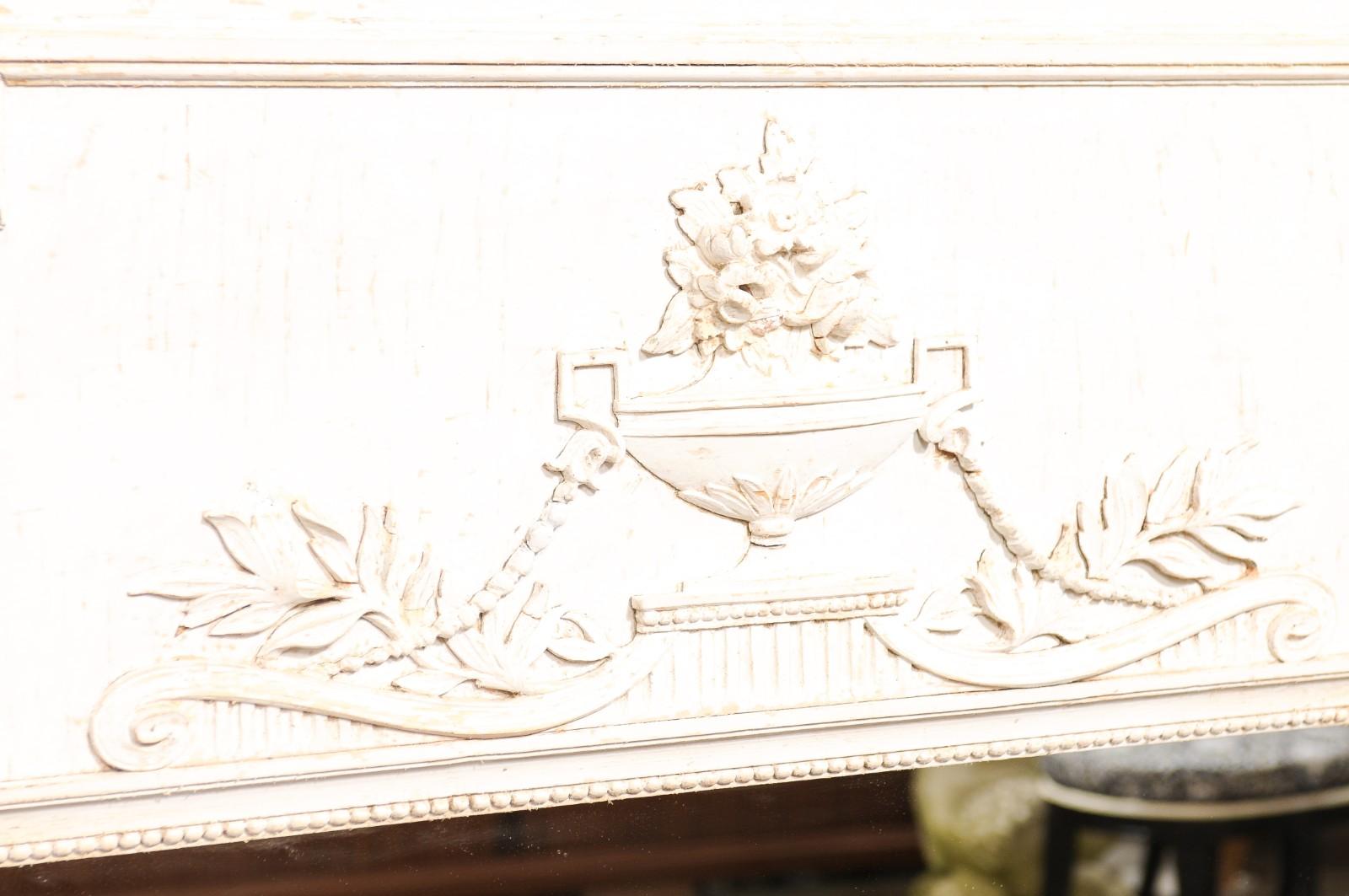 Bois Antique Mirror French Antique Mirror de Trumeau en vente