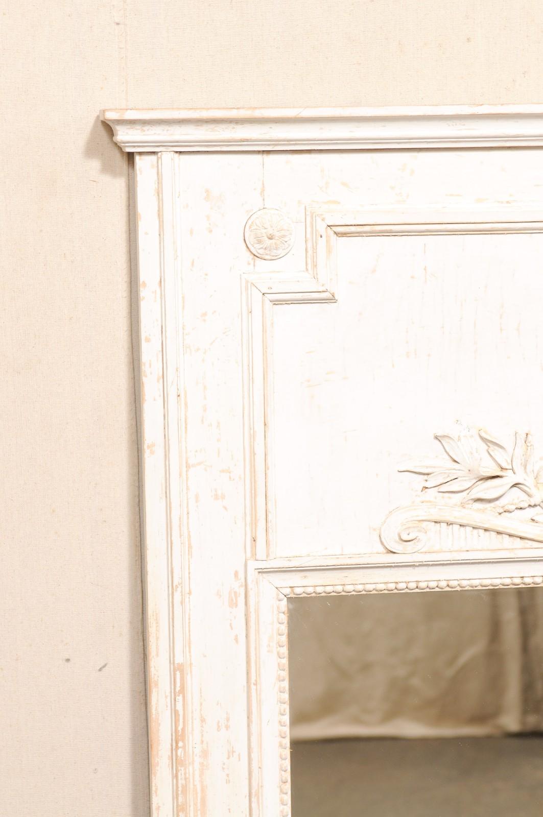 Antique Mirror French Antique Mirror de Trumeau en vente 1