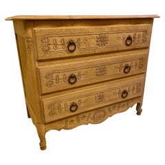 French Antique Oak Chest of Drawers, circa 1890