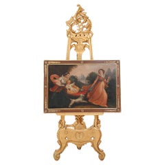 French Antique Oil Painting Lady Portrait Charles X Art 1810