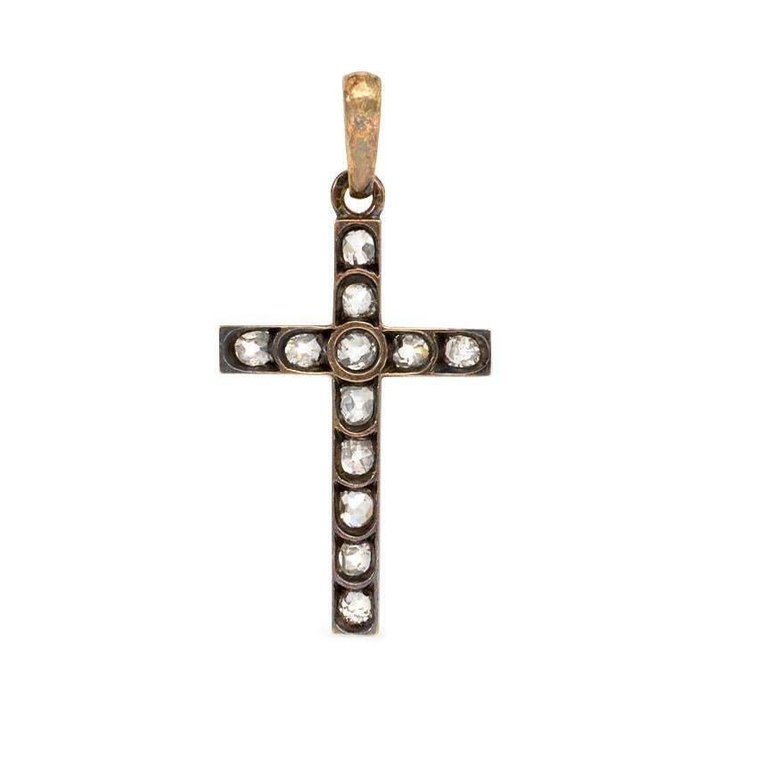 antique diamond cross