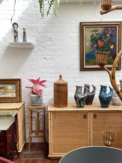 French Antique Olive Oil Earthenware Container (circa 1900)