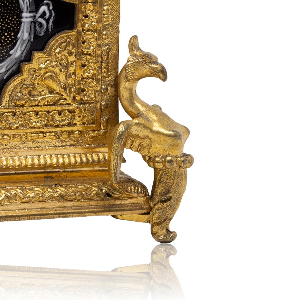 French Antique Ormolu and Limoges Enamel Jewellery Box For Sale 8
