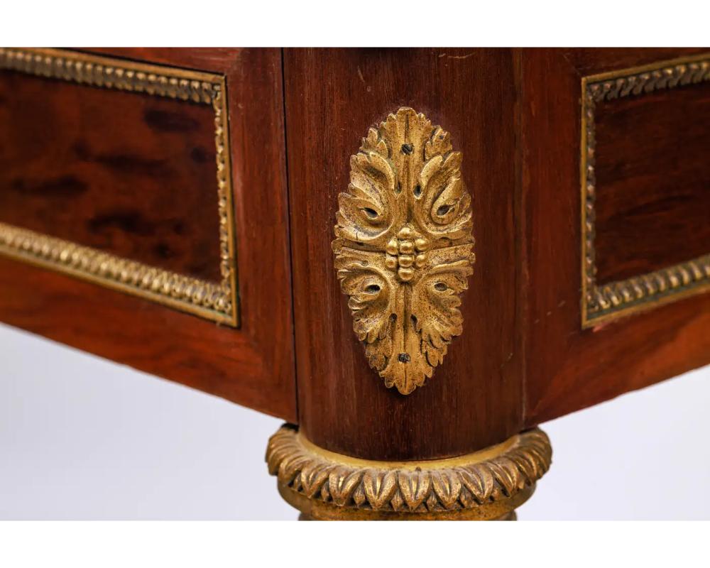 French Antique Ormolu-Mounted Mahogany Envelope Games Card Table, C. 1870 For Sale 4