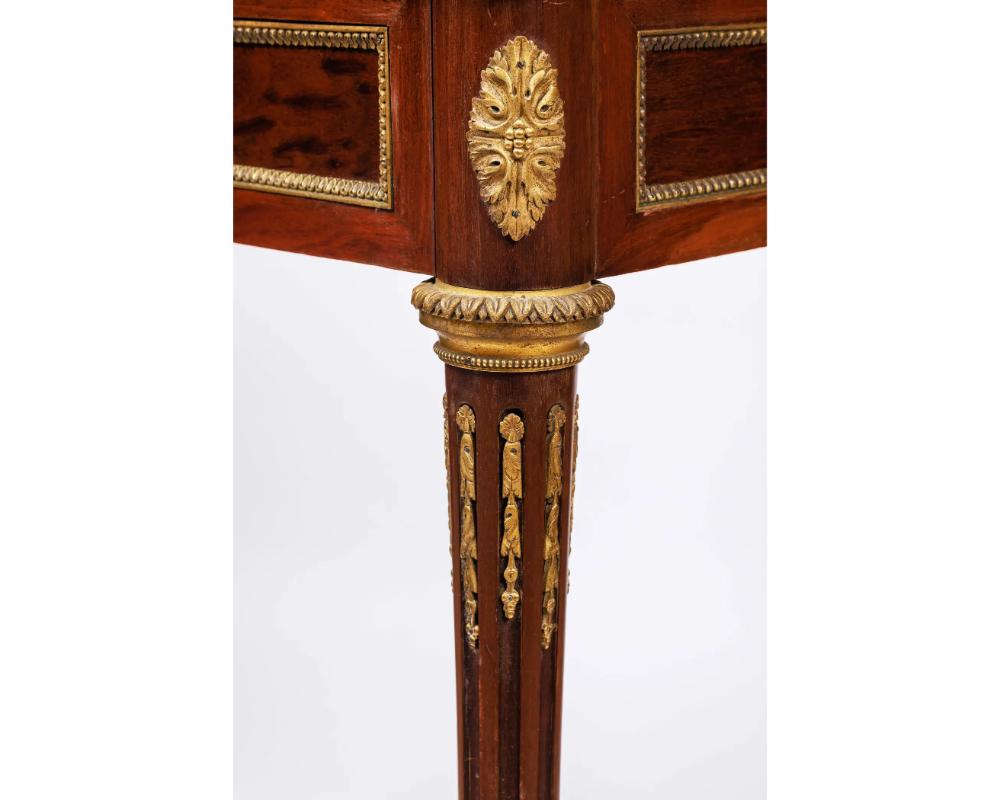 French Antique Ormolu-Mounted Mahogany Envelope Games Card Table, C. 1870 For Sale 5